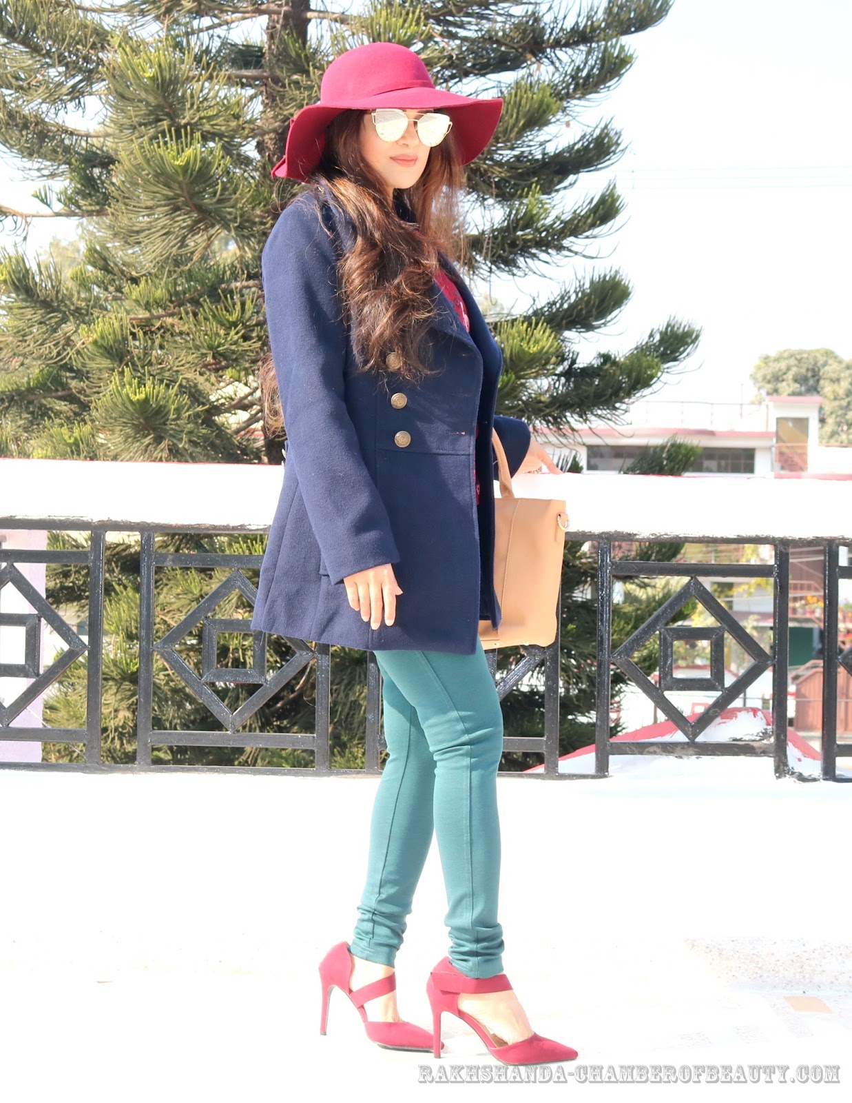 Fashion blogger/rakhshanda-chamberofbeauty/Max fashion/how to style printed shirt in winter