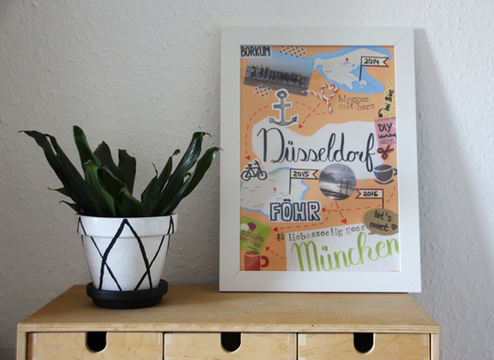binedoro Blog, #liebesseeliggoesmunich , DIY, Erinngung, Collage, Bild, basteln binedoro Blog, #liebesseeliggoesmunich , DIY, Erinngung, Collage, Bild, basteln