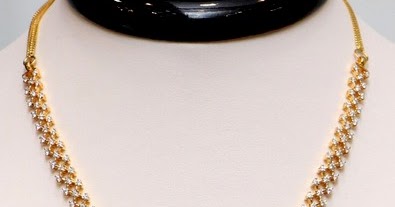 RR Jewellers Very Simple Diamond Set - Jewellery Designs