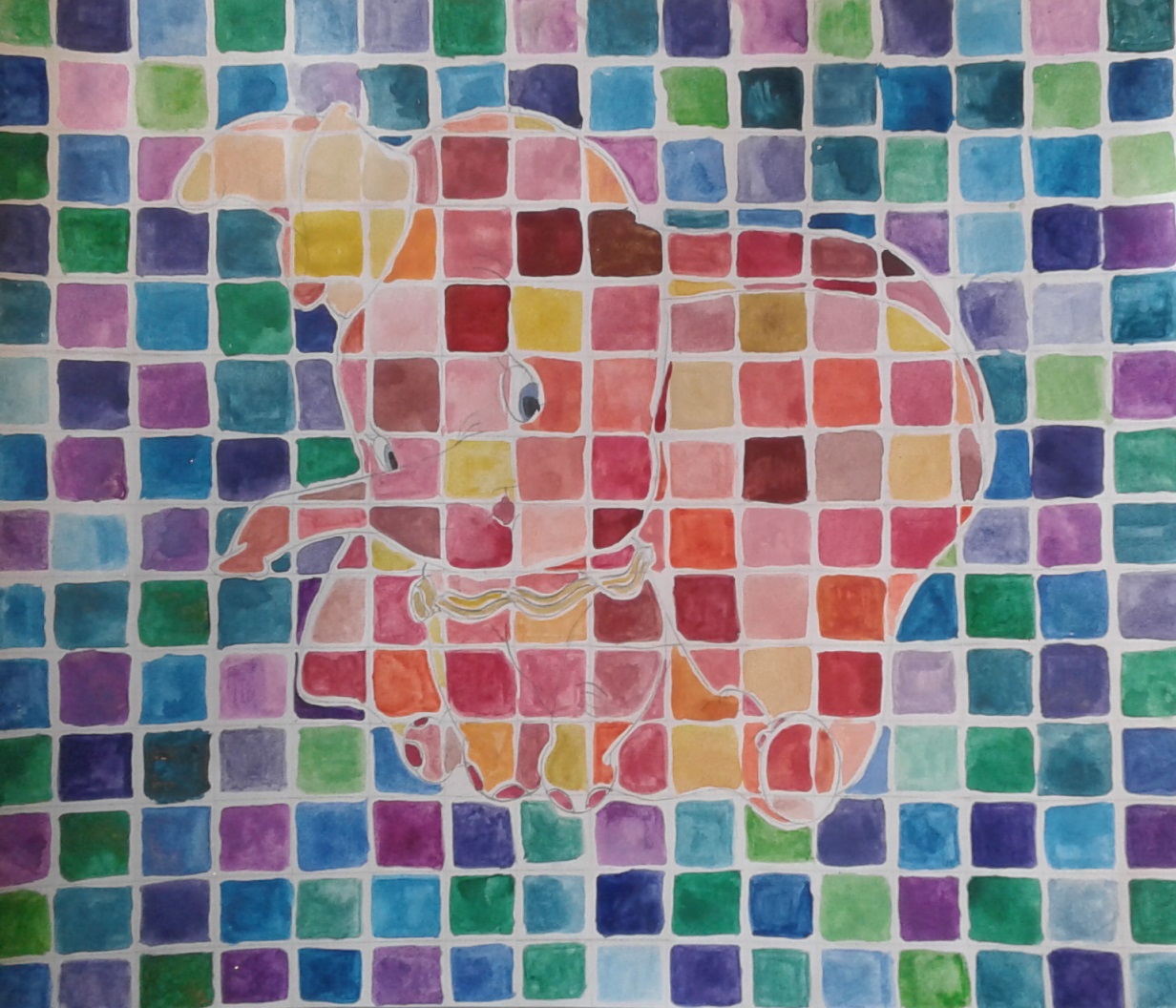 a faithful attempt Watercolour Grid Paintings