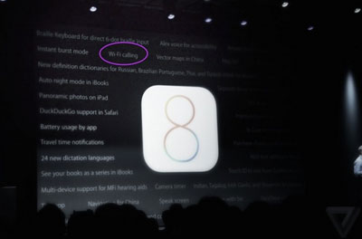 iOS 8 Akan Support WiFi Calling iOS 8 Akan Support WiFi Calling