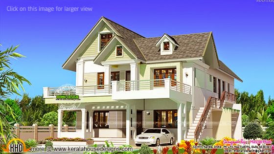 3D rendering of house