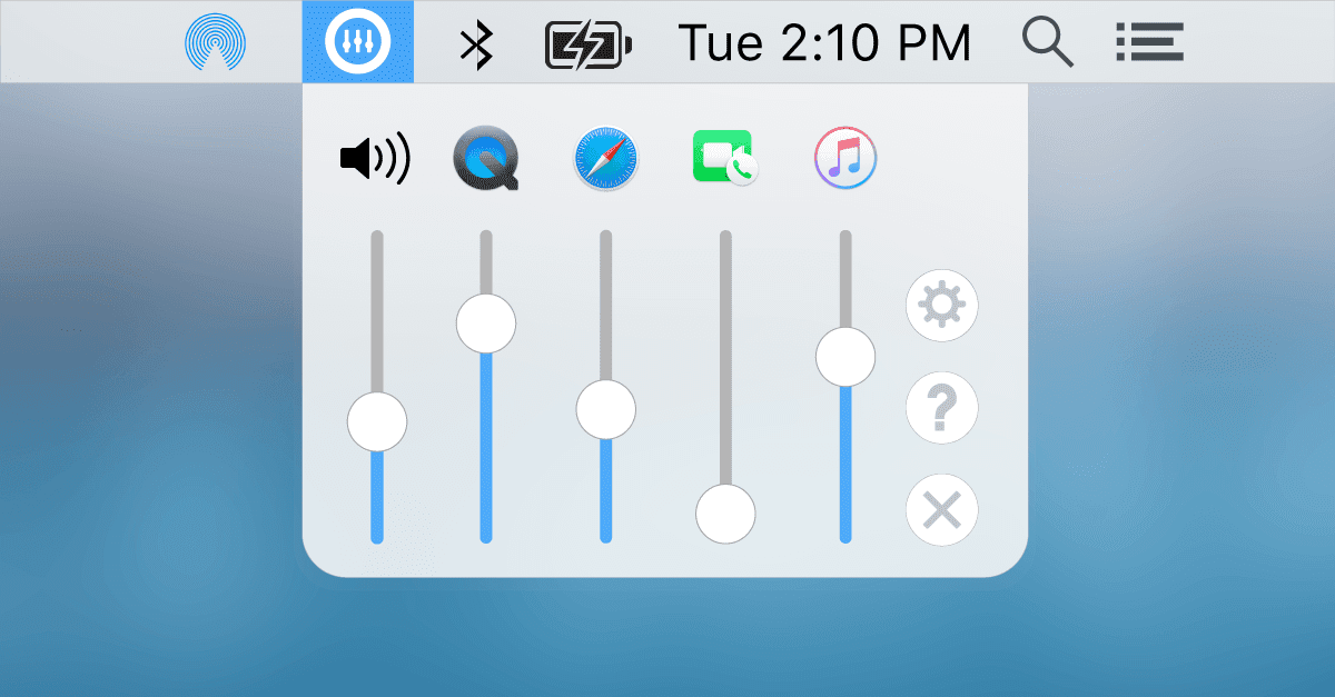 "Volume Mixer" للتحكم بمستوى الصوت على ماك