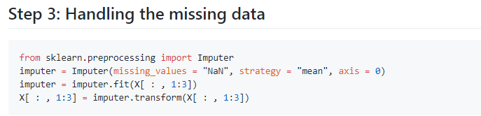 Data Preprocessing for Machine learning in Python