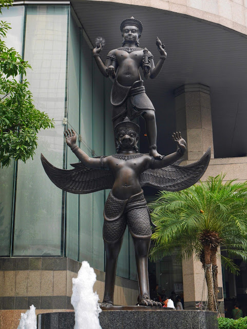 shrine to Vishnu and Garuda