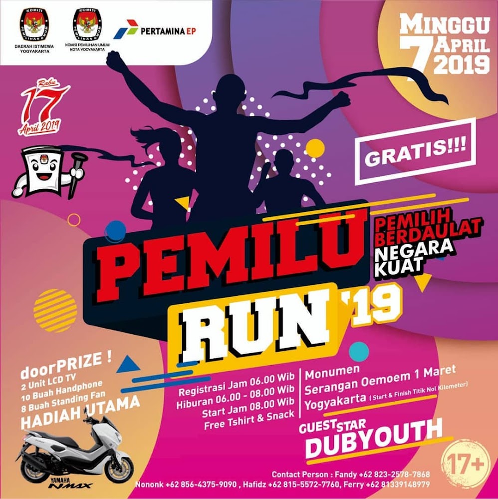 Pemilu Run - Yogyakarta • 2019 Pemilu Run - Yogyakarta • 2019