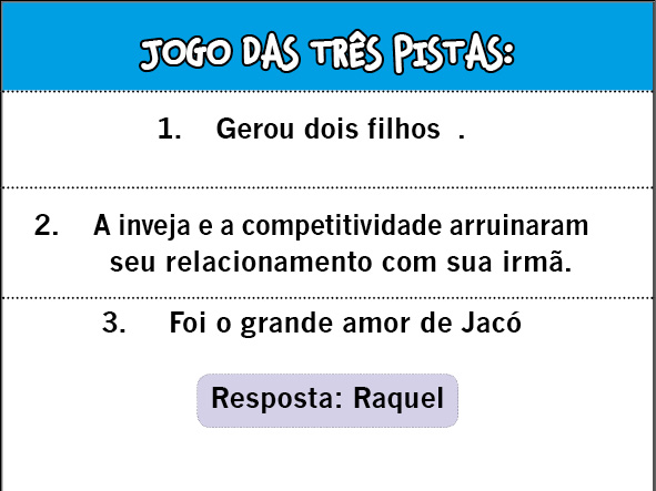 Jogo das 3 Pistas