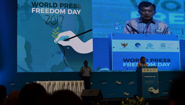 Wapres Kalla Tegaskan Kebebasan Pers Tidak Ada Batas Wilayah