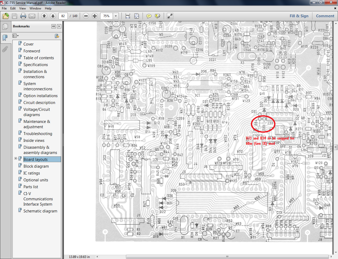 Icom Ic 735 Service manual