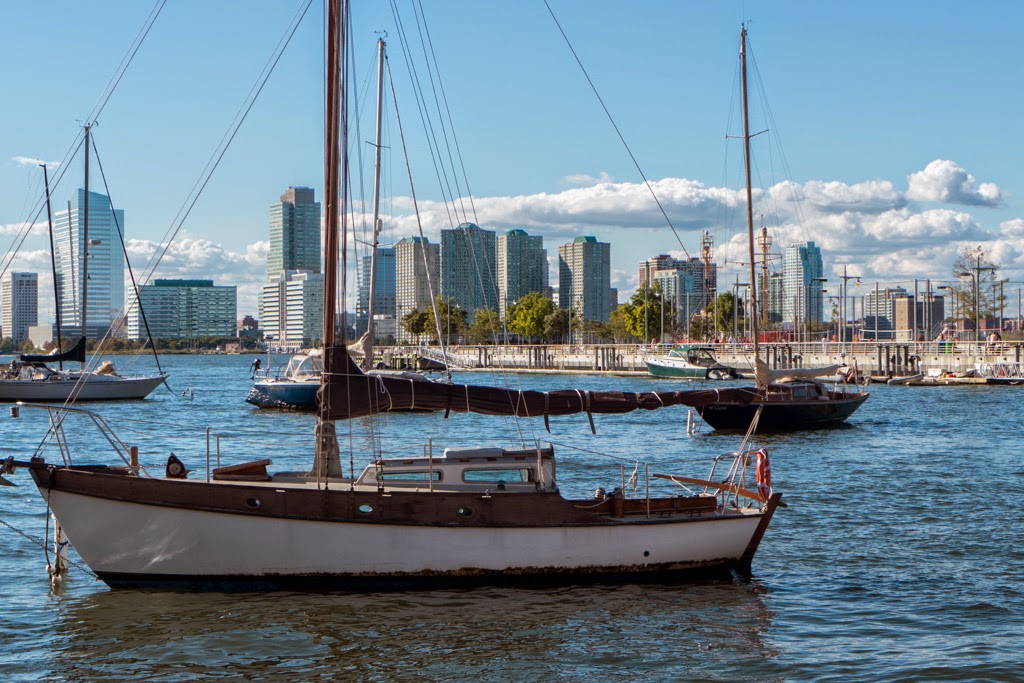 Battery Park, Hudson River, boats