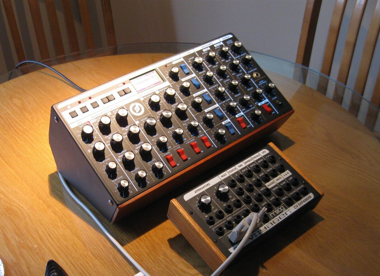 "Minimoog Voyager RME rack, V3.5 in excellent condition and VX-351, RM...