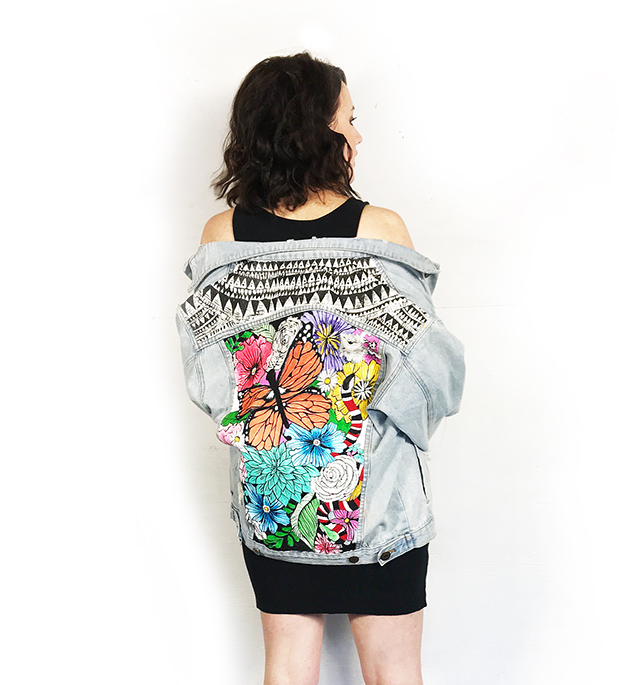 statement jean jacket