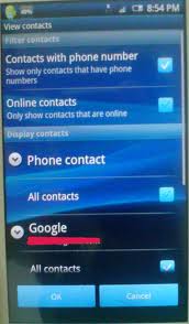 Galaxy ace android contacts missing issue solution