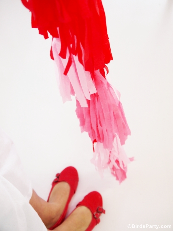 How to Make a DIY Crepe or Tissue Paper Tassel Garland Party Ideas