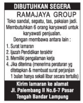 Ramayana Group - Lowongan Kerja Lampung Oktober 2016 | Lowongan Kerja