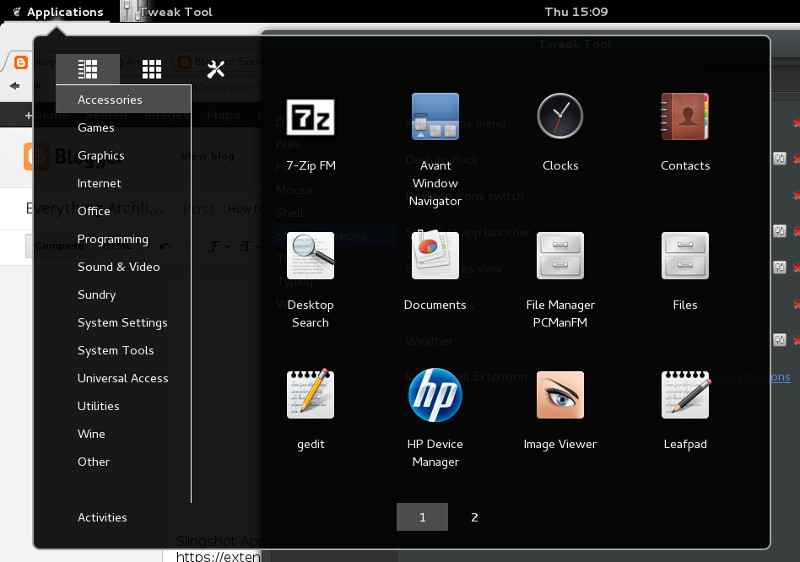 How to Install Gnome 3 on Archlinux with some Basic extensions