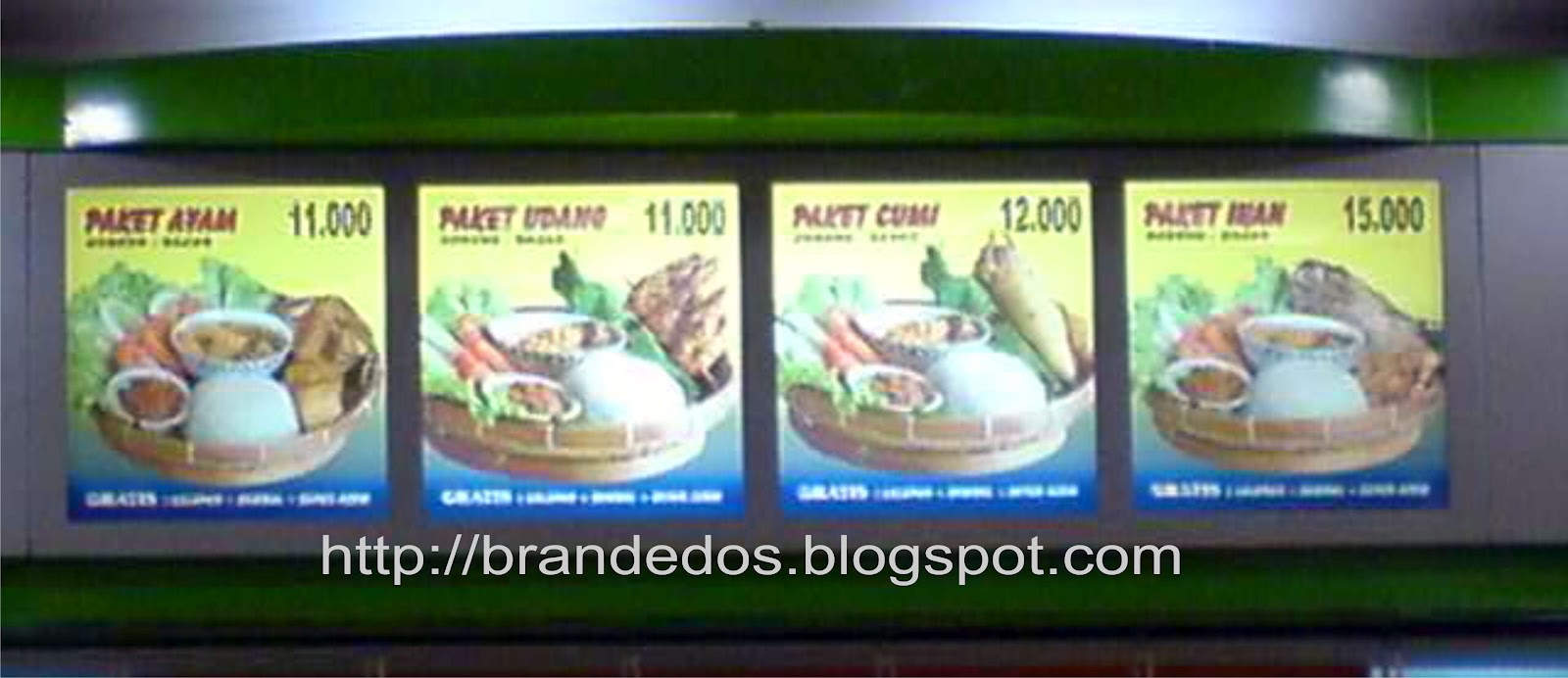 Brandedos Art Boks Delivery Booth Bilboard Poster makanan