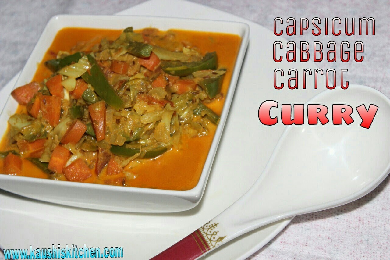 CCC CURRY CAPSICUM CABBAGE CARROT CURRY