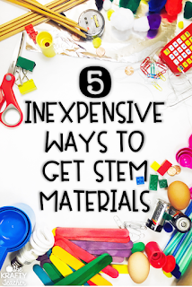 stem materials for your classroom pin image