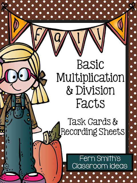  Fern Smith's Classroom Ideas Fall Multiplication and Division Task Cards and Printables at TeacherspayTeachers. Perfect for Back to School or Autumn.