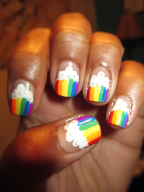 stylish happy birthday nail