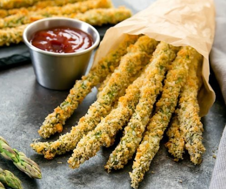 BAKED PARMESAN ASPARAGUS FRIES #dinner #parmesan #asparagus #recipes #yummy