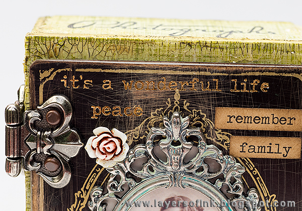Layers of ink - Hidden Book Box Tutorial by Anna-Karin with Tim Holtz idea-ology vignette box.