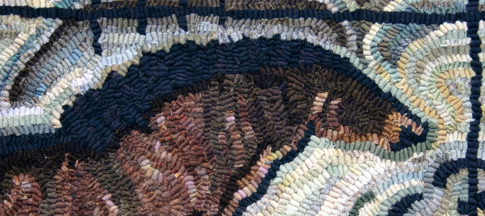 Mouse Droppings: Cave Horse Hooked Rug