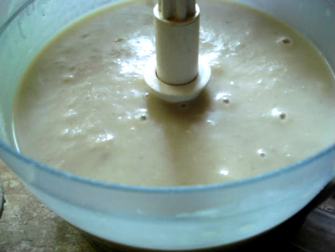 Banana in brown sugar ice cream by Laka kuharica: Puree in a blender