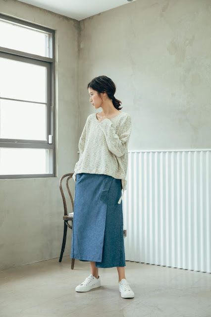 搖擺女孩抽繩針織上衣-搖滾織點