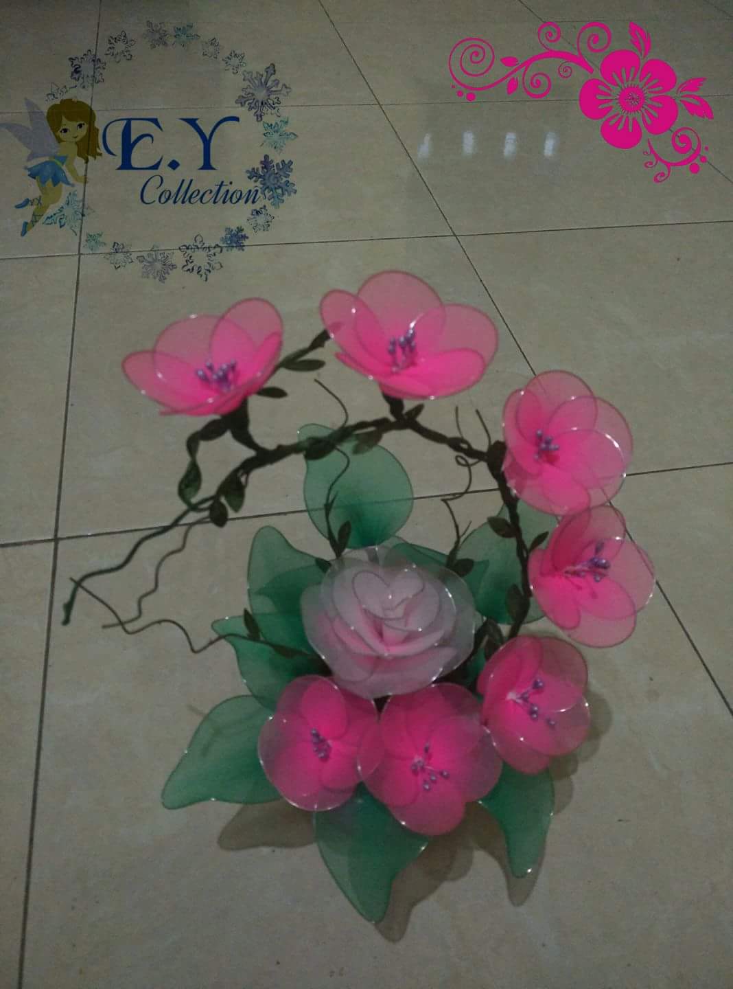 Cara Membuat Bunga Hias Kain Stocking E Y Collection