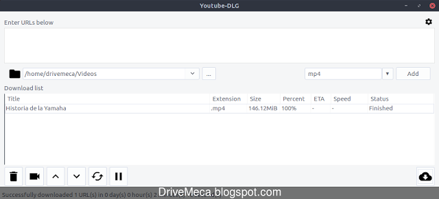 Descarga de videos con Youtube-DLG en Linux