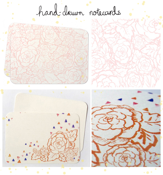 hand drawn notecards