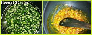 Aloo Bhindi Fry Recipe step 1