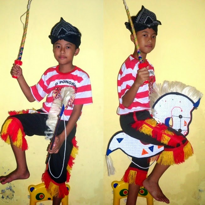 BA 031 Baju Tari Reog Ponorogo Jaranan Pakaian Adat Anak