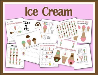 summer free printables to print ice cream