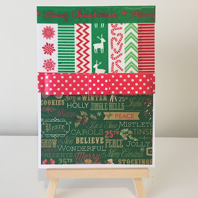 Handmade Christmas card with Craft bow 3d