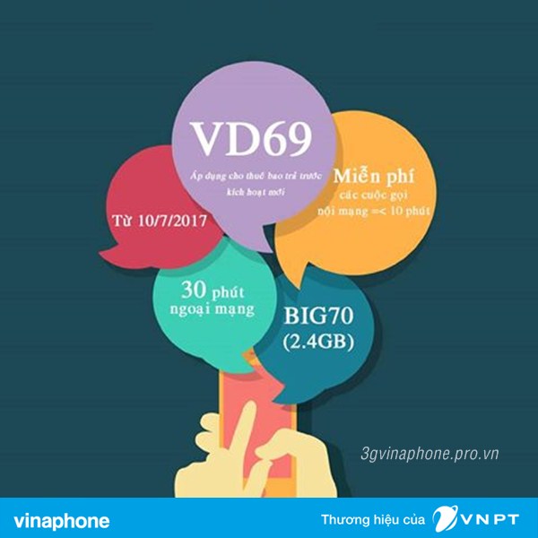 Cách đăng ký gói VD69 Vinaphone