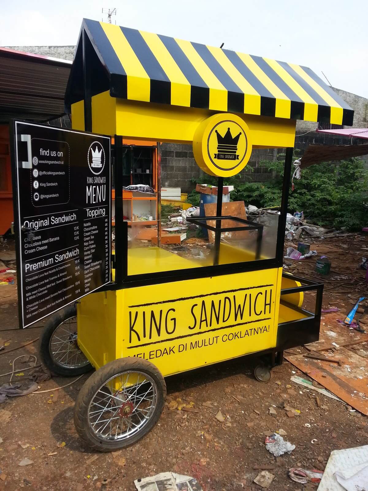 18 Desain Konsep Gerobak Jualan Modern Yang Unik Dan Disukai Pembeli