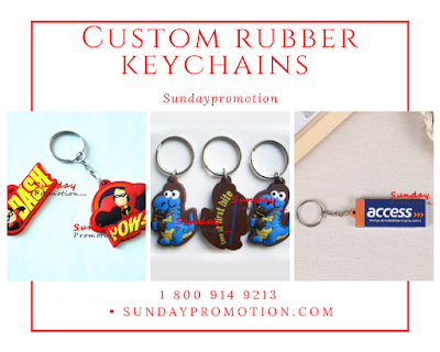 Custom rubber keychains 