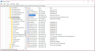 Pilih Boot Execute Pilih Boot Execute