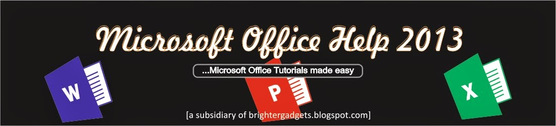 Microsoft Office 2013 Tutorials