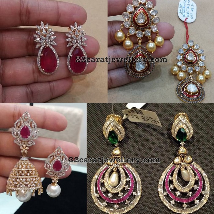 Earrings Collection from Vajra Jewelry Jewellery Designs