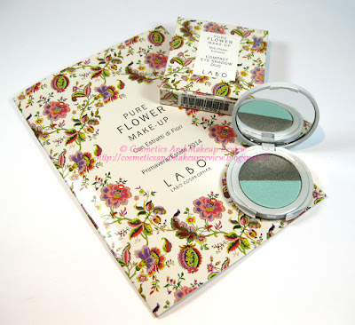 Labo Make-Up - Pure Flower Compact Eye-shadow Duo n.03 Olive green/Aqua green Labo Make-Up - Pure Flower Compact Eye-shadow Duo n.03 Olive green/Aqua green