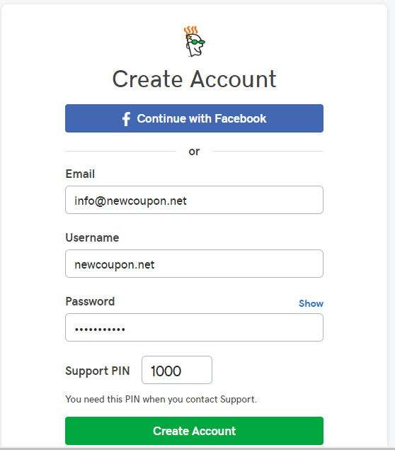 Create a new account on Godaddy Create a new account on Godaddy
