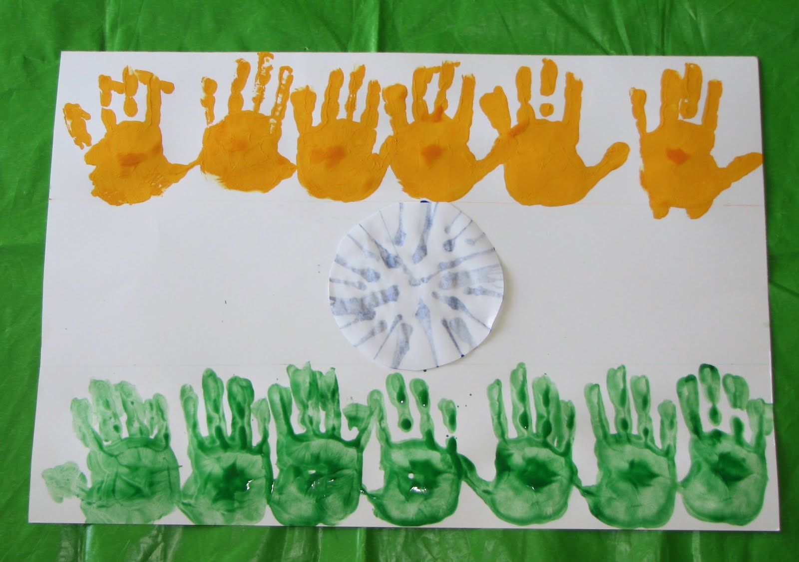 Handprint India Flag !! Putti's World kidsactivities