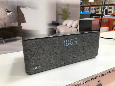 Wake up in the morning to music from your smartphone with the iHome Dual Alarm Stereo Clock Radio