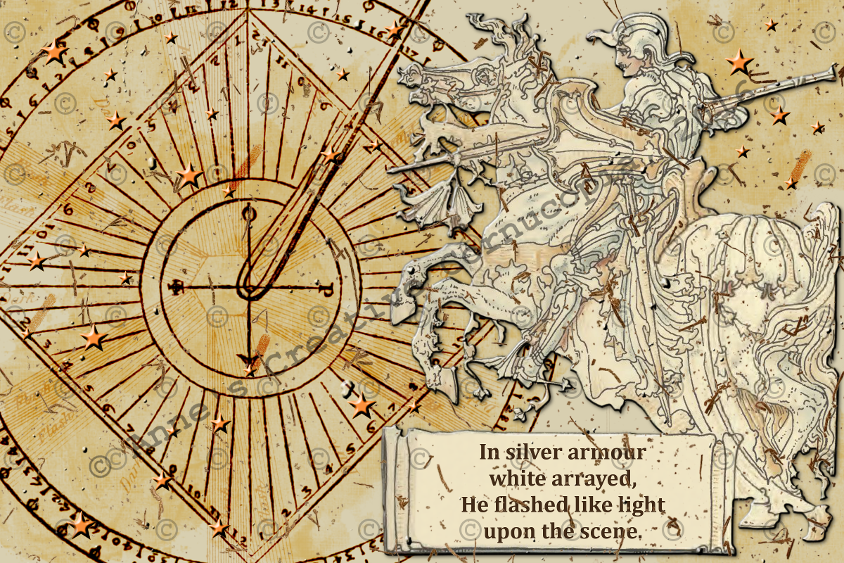 Anne's Creative Cornucopia "Glimmer, Shimmer, Shine" Postcard