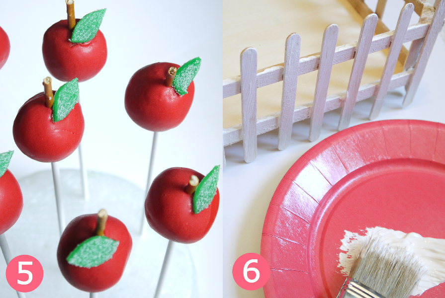 Apple Cake Pops Recipe and a DIY Barnyard Centerpiece - BirdsParty.com