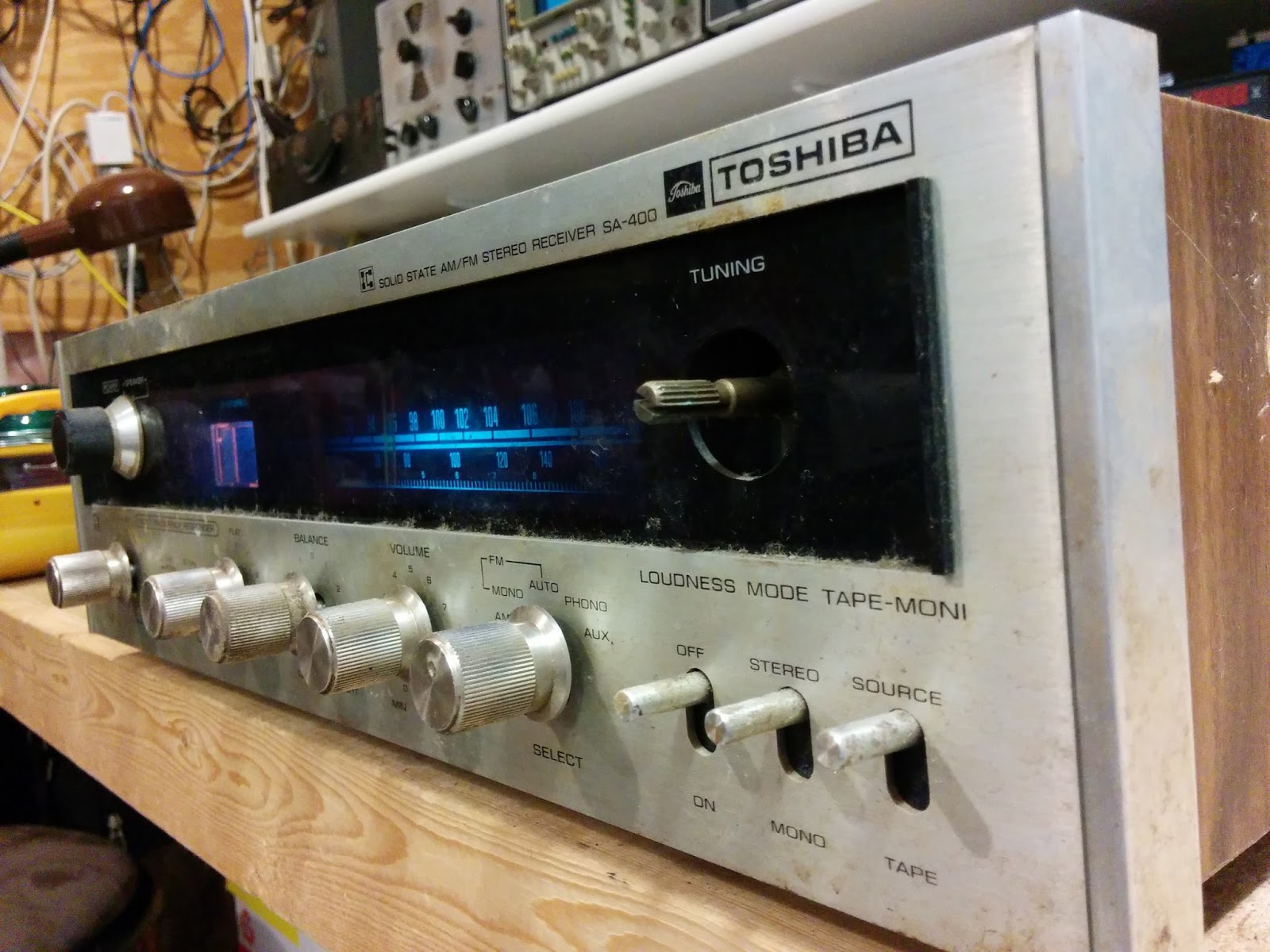 Willy S Projects Fun Projects With Electronics Wood Etc Toshiba Sa 400 Receiver Refurb toshiba sa 400 receiver refurb